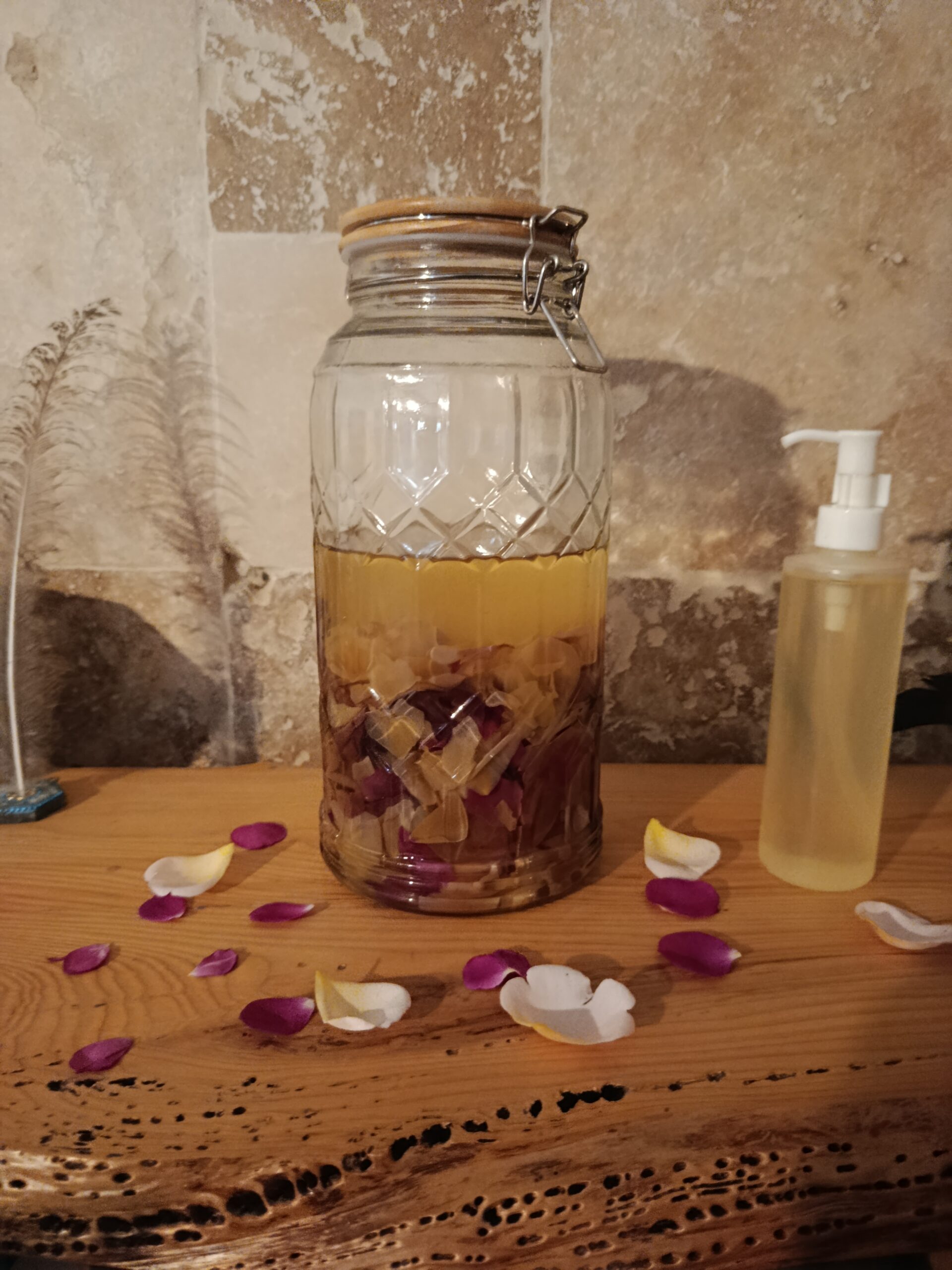 huile de massage terminée
