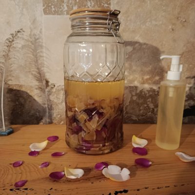 huile de massage terminée